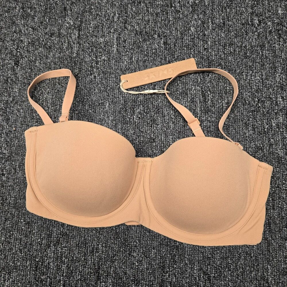 NEW Skims Fits Everybody Strapless Bra 32C Ochre Nude Underwire NWT